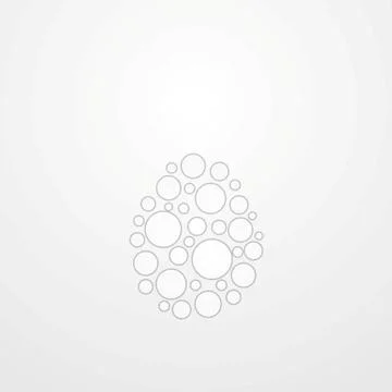 Abstract light grey Easter egg vector background Abstract light grey Easte... Foto stock