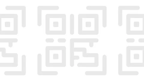 Abstract light grey QR code pattern on white background. Stock Illustration