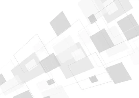 Abstract light grey tech background with squares イラスト素材