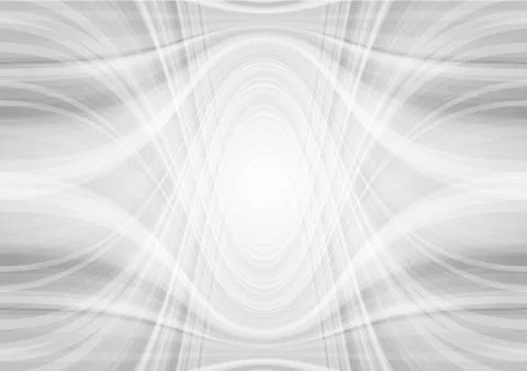 Abstract light grey tech wavy pattern background Stock Illustration
