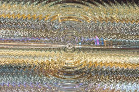 Abstract light in horizontal line motion style, Spherical retro style grunge Stock Illustration