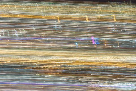 Abstract light in horizontal line motion style Stock Photos