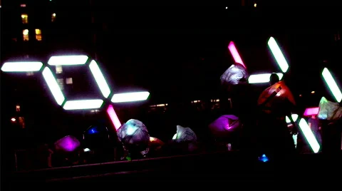 Abstract Light Installation Stock Footage 521213