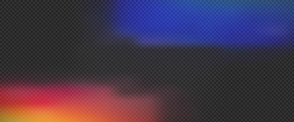 Abstract light leak effect with blue and red blurred rays on dark backgroun.. イラスト素材