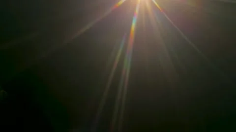 Abstract light leak effect with lens flare and rainbow spectrum Stock Footage 344985892