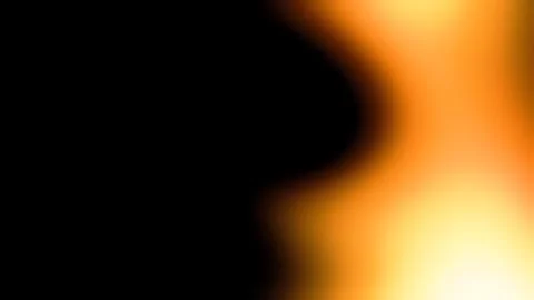 Abstract light leak with soft orange glow on a solid black background Stock Illustration