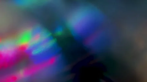 Abstract light leak texture with vibrant rainbow prism colors Stock Footage 344985923