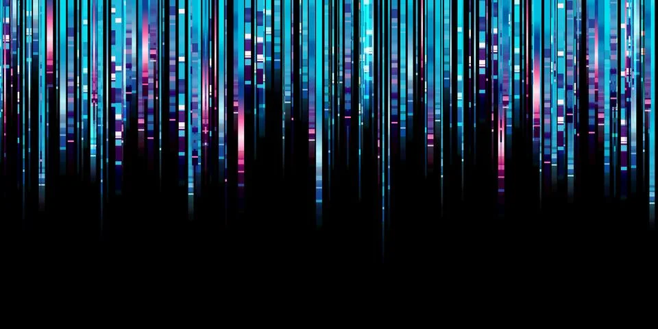 Abstract light line glow blue led line motion technology background 3d illu.. Illustrazione stock