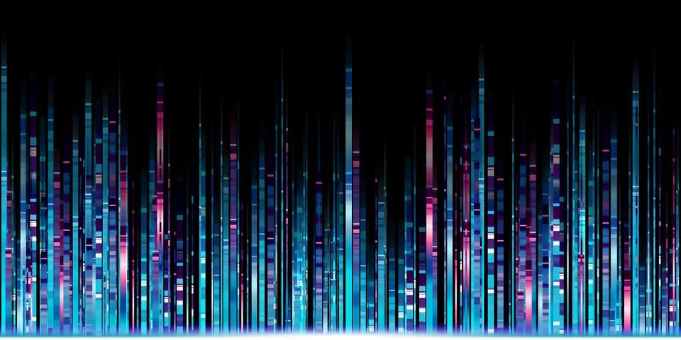 Abstract light line glow blue led line motion technology background 3d illu.. Illustrazione stock
