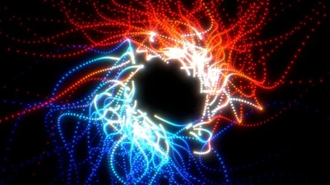 Abstract light lines animation Stock Footage 71951540