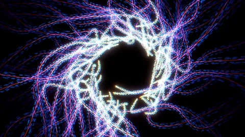 Abstract light lines animation Stock Footage 71951688