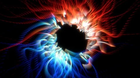 Abstract light lines animation Stock Footage 72070984