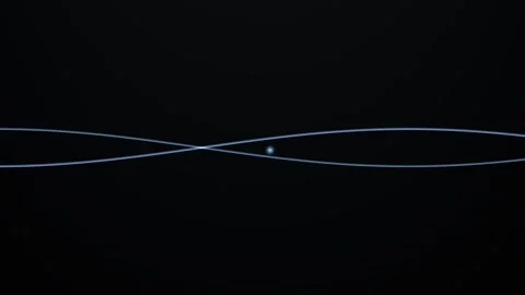 Abstract light lines create a dynamic, flowing visual effect Stock Footage 323751141