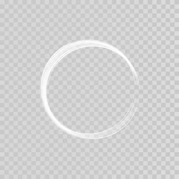 Abstract light lines of motion and speed in golden color. Light everyday glowing Stockillustratie