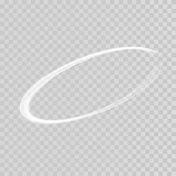 Abstract light lines of motion and speed in golden color. Light everyday glowing Stockillustratie