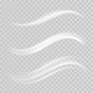 Abstract light lines of motion and speed in golden color. Light everyday glowing Stock-Illustration