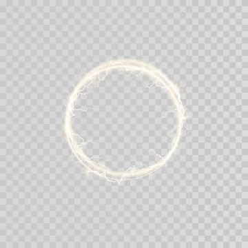 Abstract light lines of movement and speed in gold color. Light everyday glowing Stockillustratie