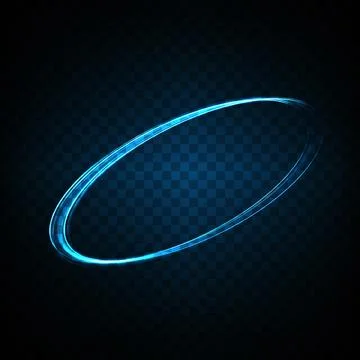 Abstract light lines of movement and speed in blue. Light everyday glowing Illustrazione stock