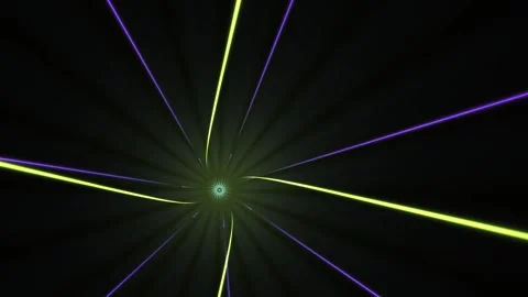 Abstract Light Lines Radiating Center. Stock Footage 339989125