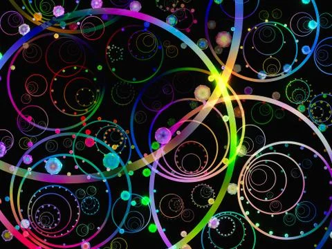 Abstract light loop. Stock Illustration