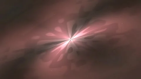 Abstract Light Morphing Patterns in Soft Pink Hue with Central Bright Star Stock Footage 327605686