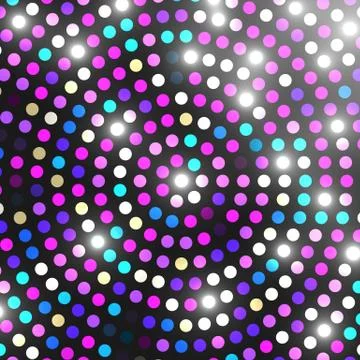 Abstract light mosaic. Disco background. Vintage light mosaic. Vector illustr Stock Illustration