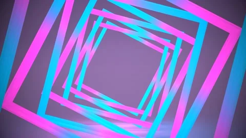 Abstract light neon frame. 3d illustration Stock Footage 140191857