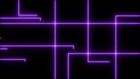 Abstract light neon frame on black background. laser show looped animation Stock Footage 124218912