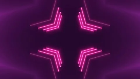 Abstract light neon frame on black background. laser show looped animation Stock Footage 124219240