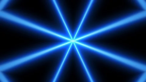 Abstract light neon frame on black background. laser show looped animation Stock Footage 124219285