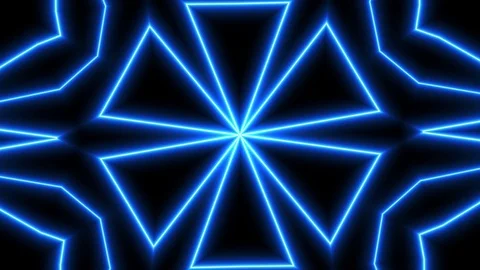 Abstract light neon frame on black background. laser show looped animation Stock Footage 124219325
