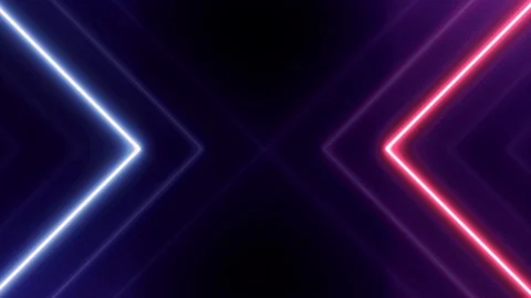 Abstract light neon frame on black background. laser show looped Stock Footage 124222454