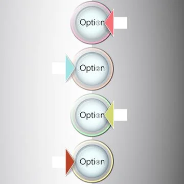 Abstract light numbered circles infographic design with your text and light 스톡 일러스트