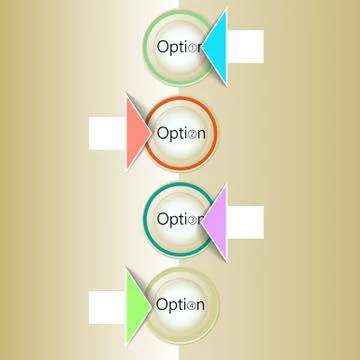 Abstract light numbered circles infographic design with your text and light Иллюстрация