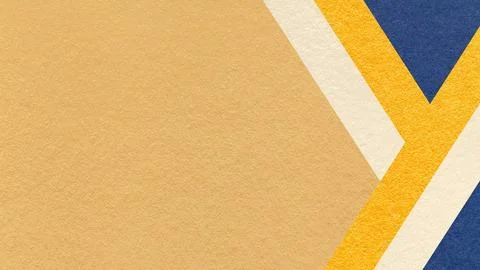 Abstract light ochre textured paper background with beige, yellow, blue geo.. Stock Illustration