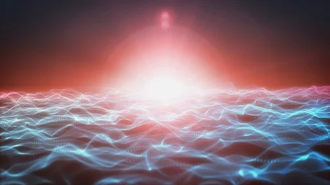 Abstract Light Particle Background Flowing Loop Stock Footage 104506718