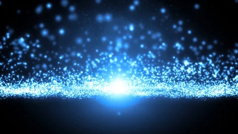 Abstract Light Particle Flowing Loop Stock Footage 104139468