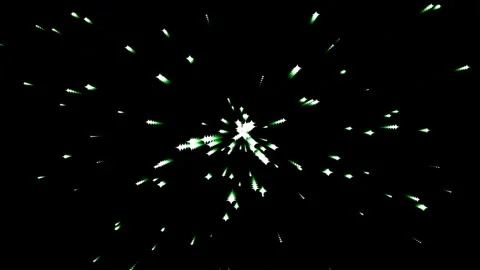Abstract Light Particles Bursting in Darkness with Cinematic Motion and Cop.. Stock Footage 345601916