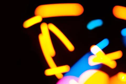 Abstract light particles on dark background Stock Photos