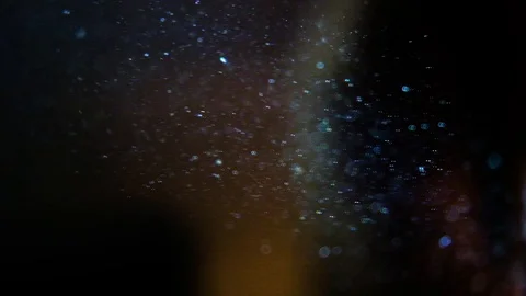 Abstract light particles flying in dark 動画素材 93635065