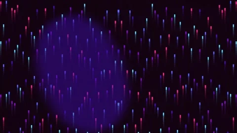 Abstract Light Particles Shimmering Across a Dark Purple Background in Motion Stock Footage 327604529