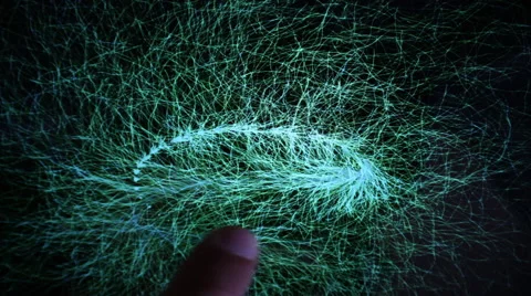 Abstract light pattern computer generated technology background Stock Footage 43856879