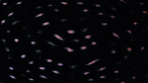Abstract light pattern fills the dark background with small dots Stock Footage 337071342