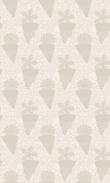 Abstract light pattern with flowers on the background of many small oval spot Stock Illustration