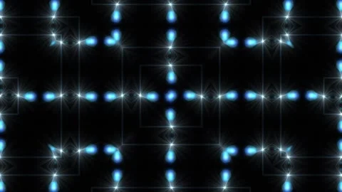 Abstract Light Pattern with Glowing Lines and Sparkling Points Stock Footage 337955450