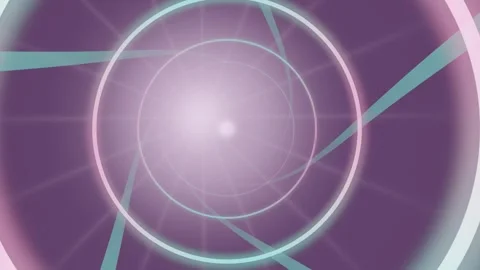 Abstract light patterns create depth in a spiral motion Stock Footage 337385796