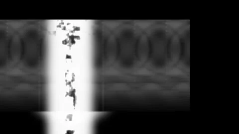 Abstract light patterns with digital glitches during a data stream simulation Stock Footage 343482187