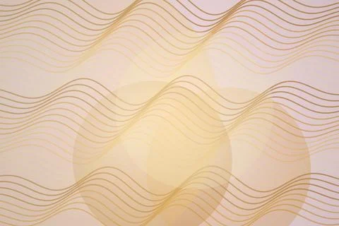 Abstract light patterns with flowing lines and circles on beige Stock Photos