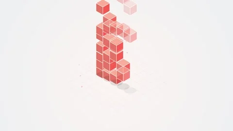 Abstract light pink background with subtle grid pattern and bokeh Stock Footage 346661059