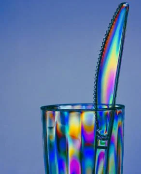 Abstract light polarization Foto stock